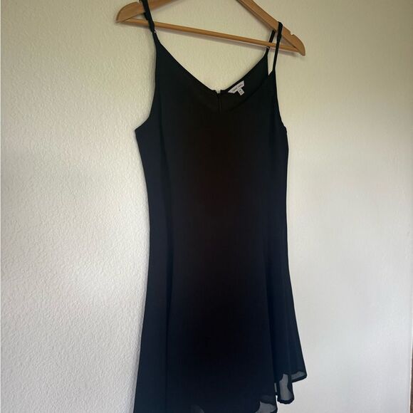 Naked Zebra Black Slip Mini Dress Spaghetti Strap - Picture 5 of 6
